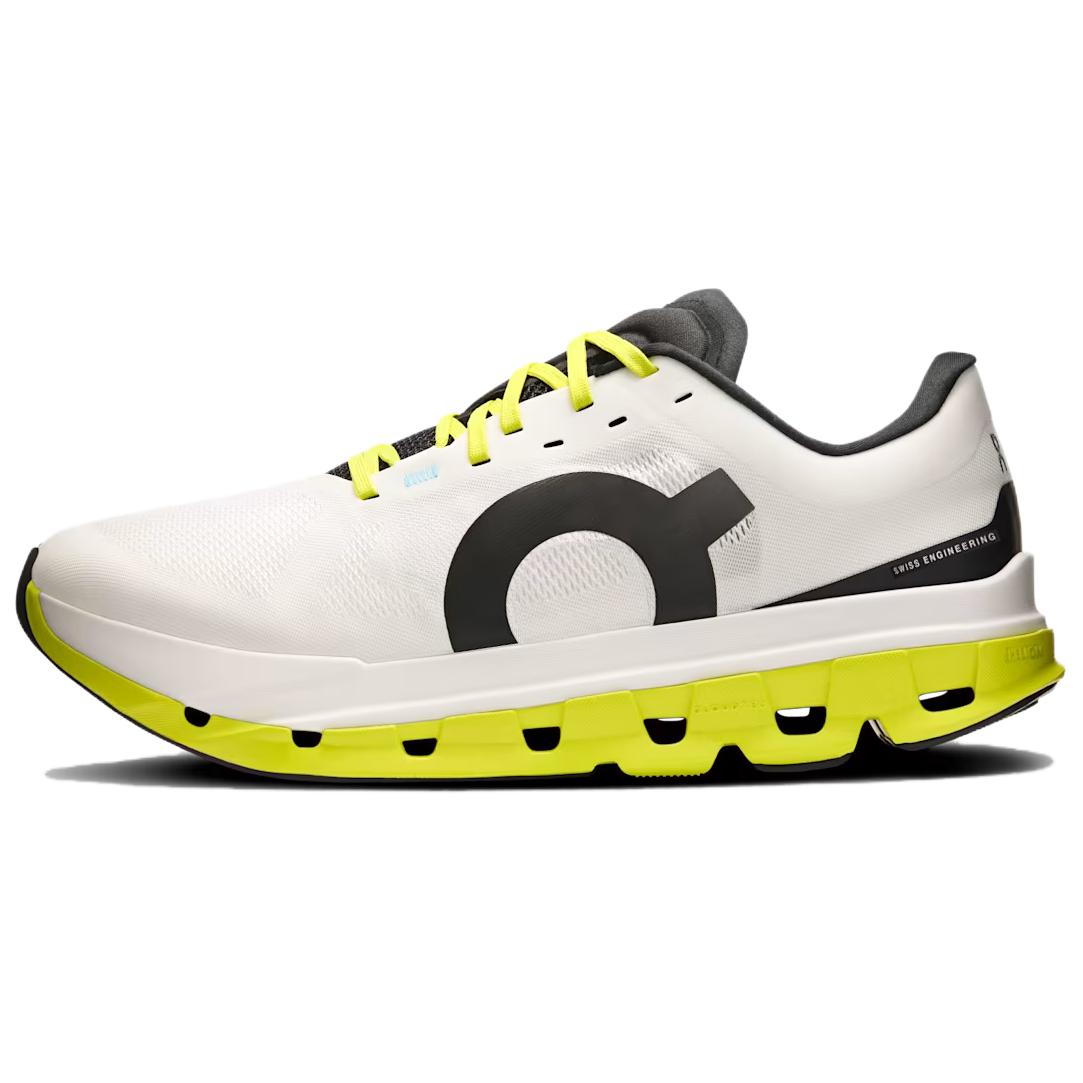 On Running Cloudflow 5 White Yellow Comfortable Casual Running Shoes 3MF10112929