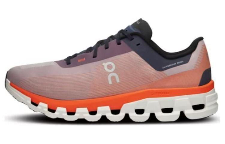 On Running Cloudflow Low-Top Running Shoes Orange Red - Lightweight & Versatile 3MD30102312