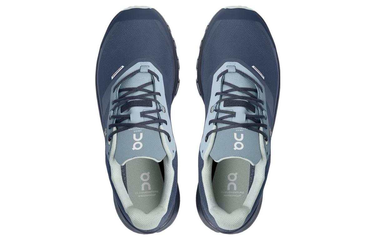 Lookbook On昂跑 Cloudventure 潮流舒適 減震防滑耐磨 低幫 跑步鞋 男款 藍黑色