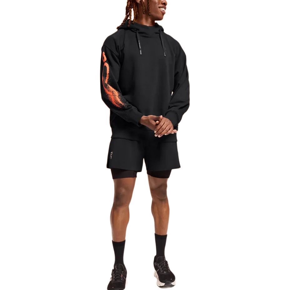 Order On Running Club Hoodie Cloud Striped Casual Pullover Black 1ME11390553