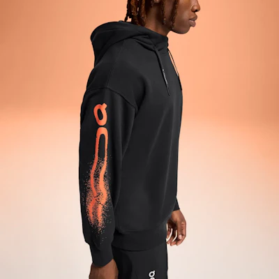 On Running Club Hoodie Cloud Striped Casual Pullover Black 1ME11390553 Purchase On Running Club Hoodie Cloud Striped Casual Pullover Black 1ME11390553