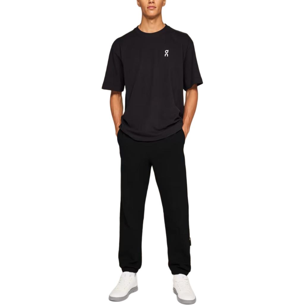 Lookbook On Running Club 中腰黑色運動長褲 舒適剪裁。 1ME10040553