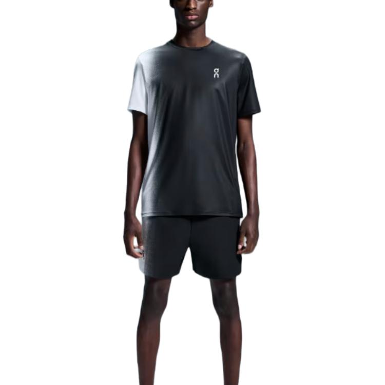 Lookbook On Running Court Gradient 網球圓領T恤 黑白配色 - 舒適版型 1ME10860299