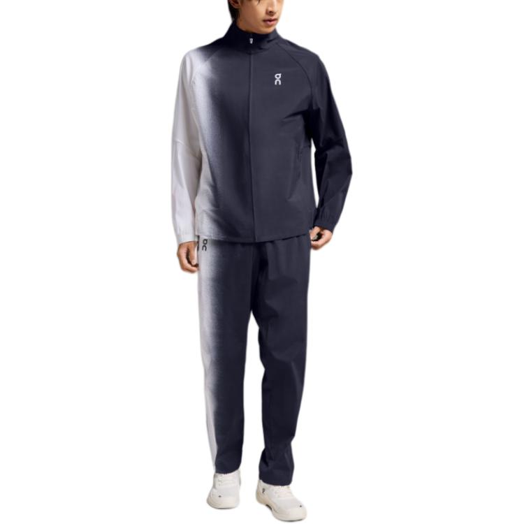 Lookbook On Running Court Utility Jaket Tahan Air dan Bernapas Hitam/Putih 1ME12600299