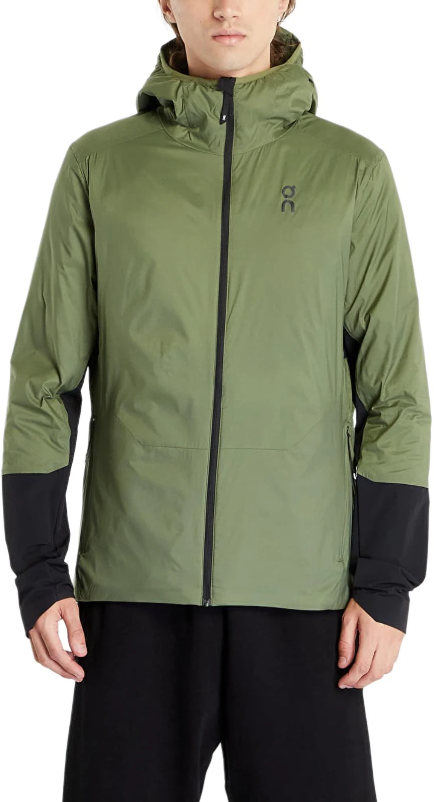 on-running-insulator-jacket-forest-black-with-logo-and-zipper-hoodie-14401442