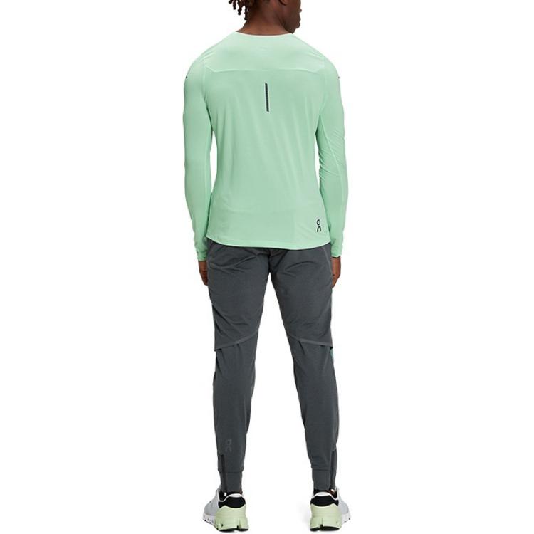 Lookbook On运动长裤 排汗透气 运动休闲服 绿色/灰色 .01047 106