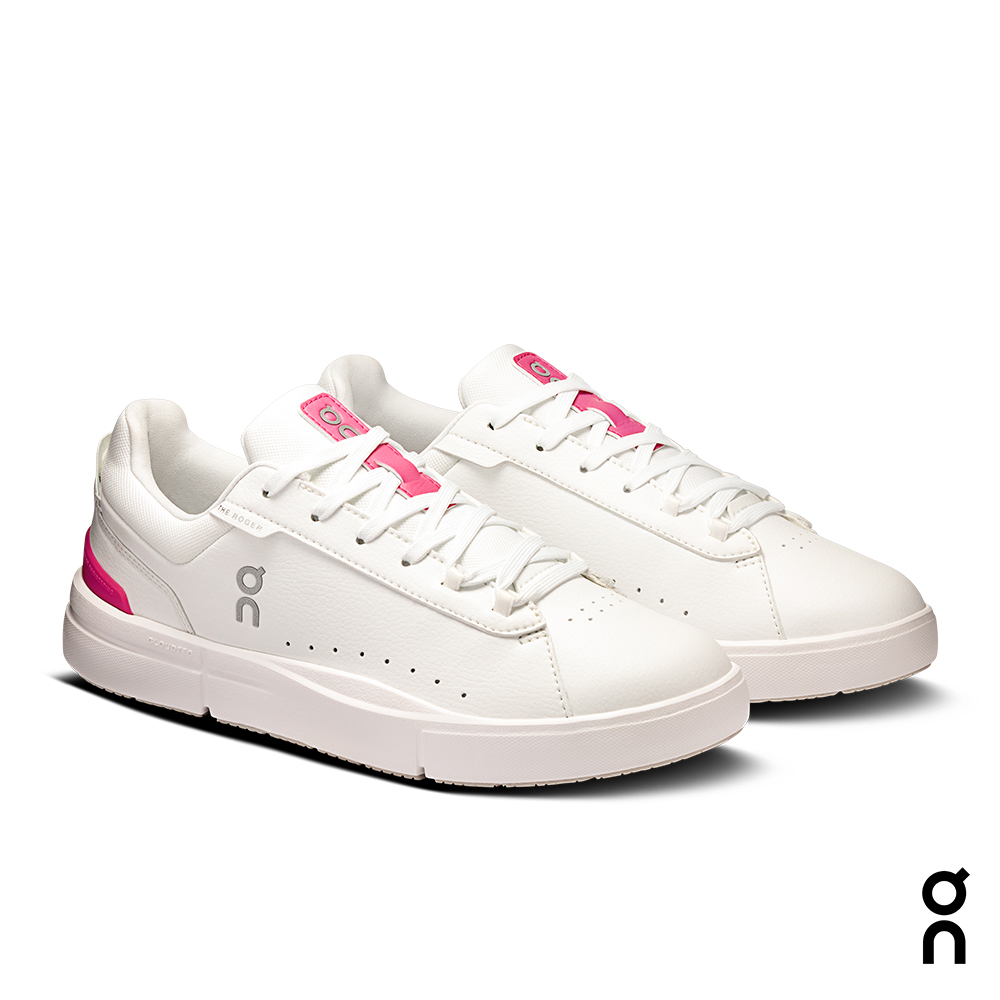Order On Running THE ROGER Advantage 白色/粉色休閒鞋 ON3WF30392626