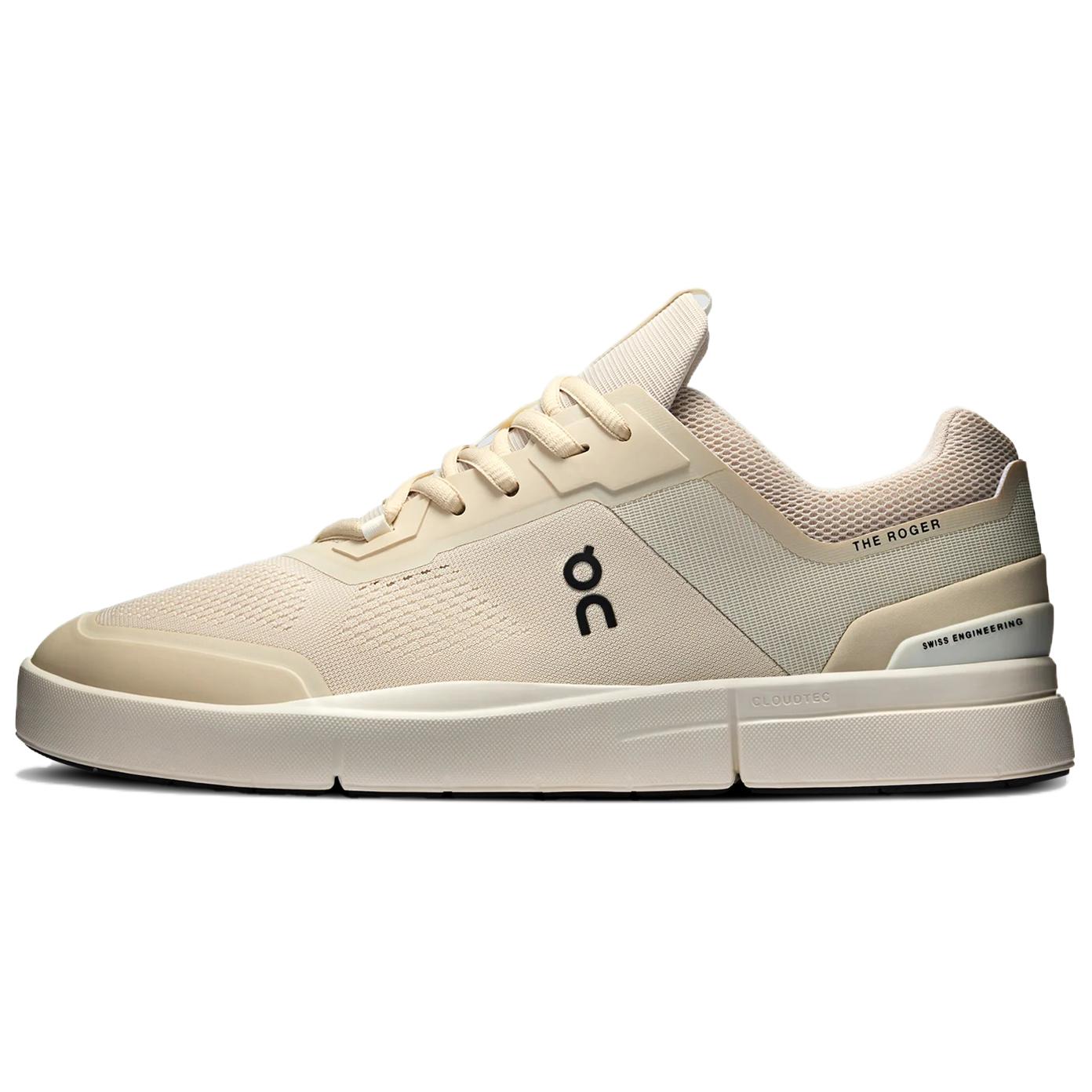On Running The Roger Spin Beige Low-Top Tennis Shoes Comfortable & Durable 3MD11471485