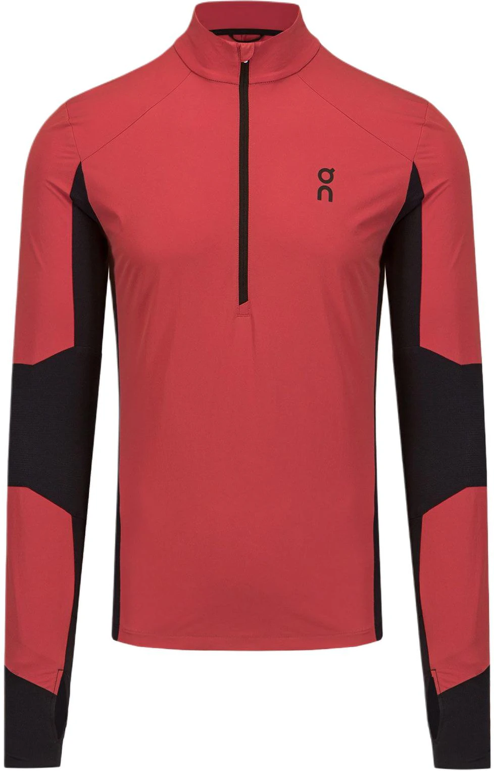 on-running-trail-breaker-dwr-red-black-pullover-sweatshirt-13301712