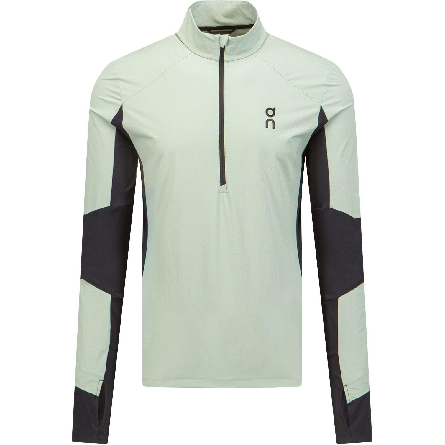 On Running Trail Breaker Elastic DWR Pullover Long Sleeve Sweatshirt Moss Black 13301105