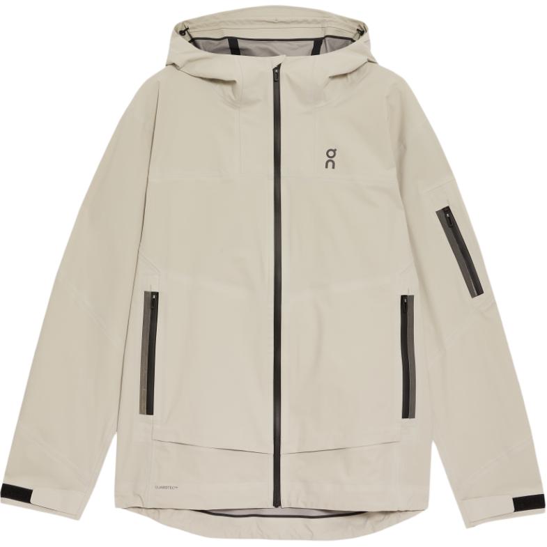 On Running Trek Logo Outdoor Waterproof Breathable Jacket Sand Mens 1ME10320554