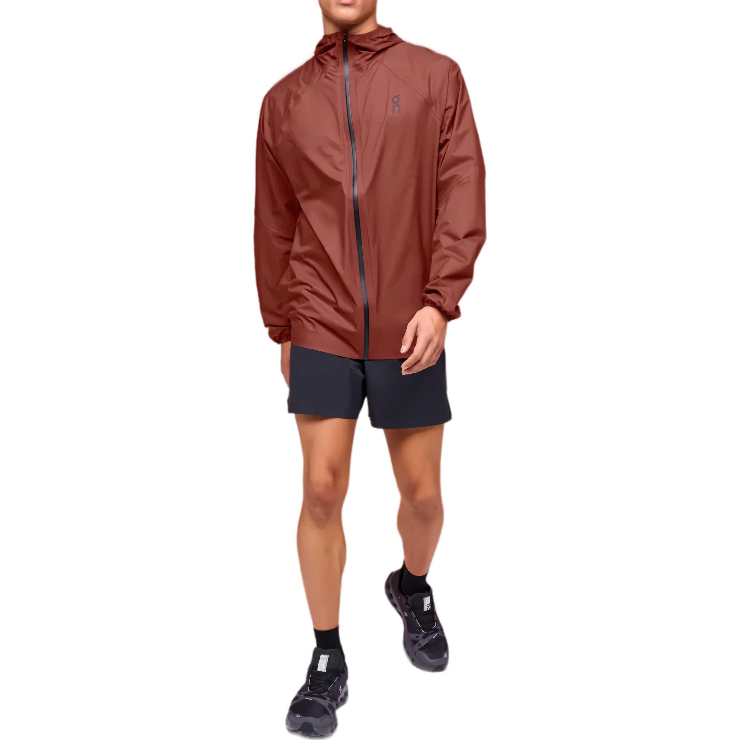 Lookbook On Running Ultra Jacket Hooded Long Sleeve Zip Jacket Gem Red 1ME11551939