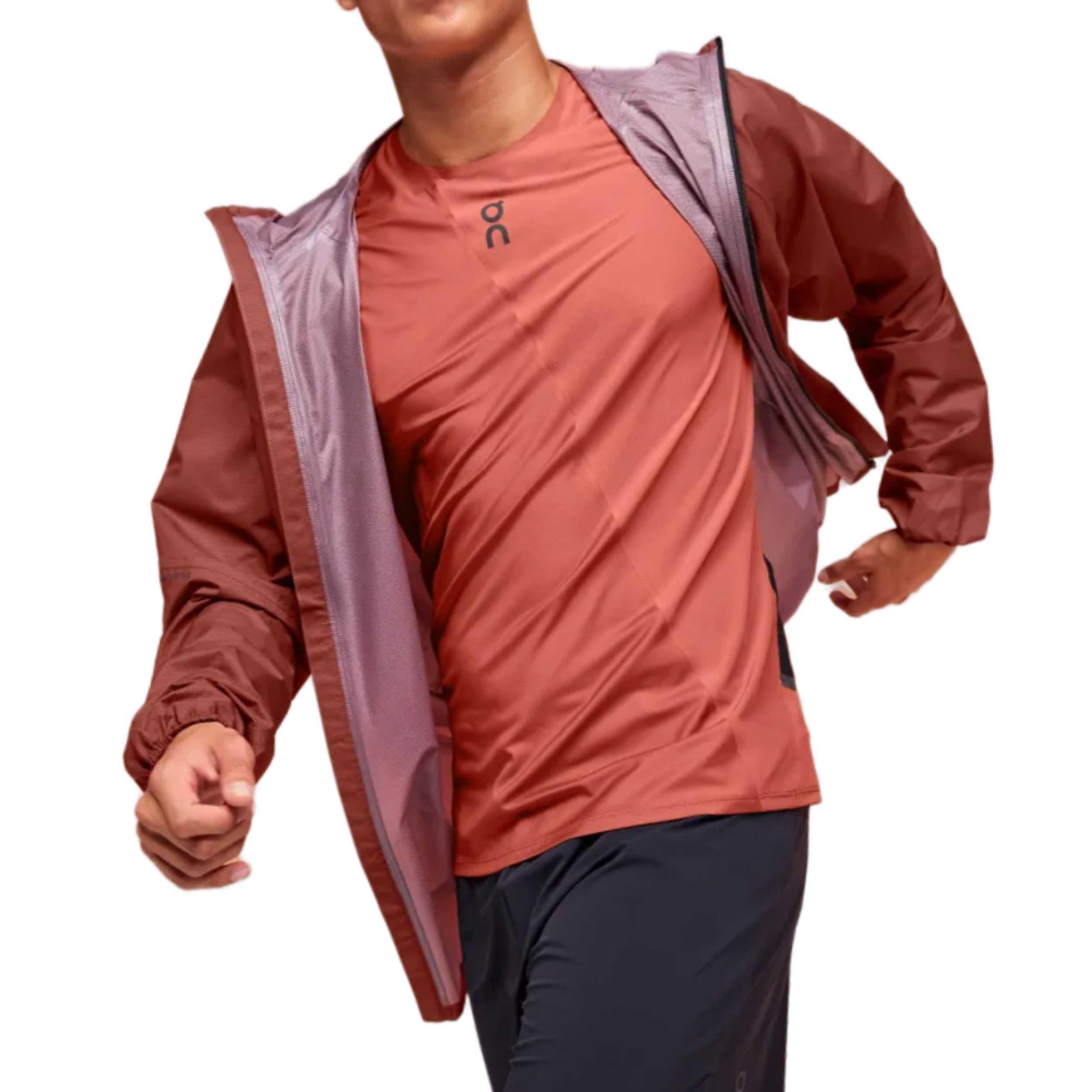 Shop On Running Ultra Jacket Hooded Long Sleeve Zip Jacket Gem Red 1ME11551939