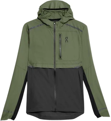 On Running Weather Green Windproof Breathable Hooded Jacket for Men 10401321 Buy On Running Weather Green Windproof Breathable Hooded Jacket for Men 10401321