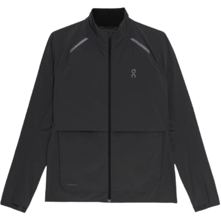 ON Running Weather Jacket  Black - Lightweight, Warm, Quick-dry, Zip-up Top 1ME30080553
