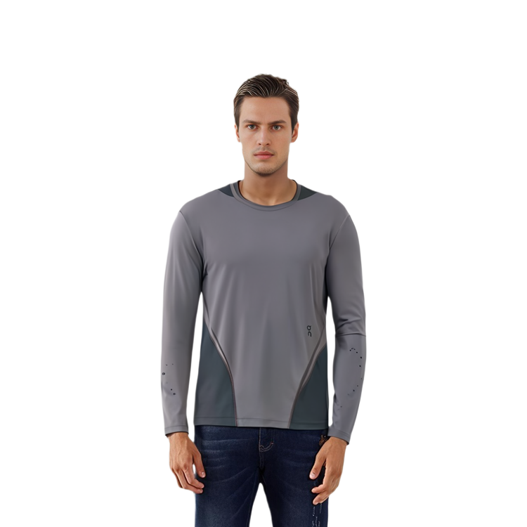 Purchase On Running x POST ARCHIVE FACTION (PAF) Pullover Lengan Panjang - Kelabu Gelap 1UE10111953
