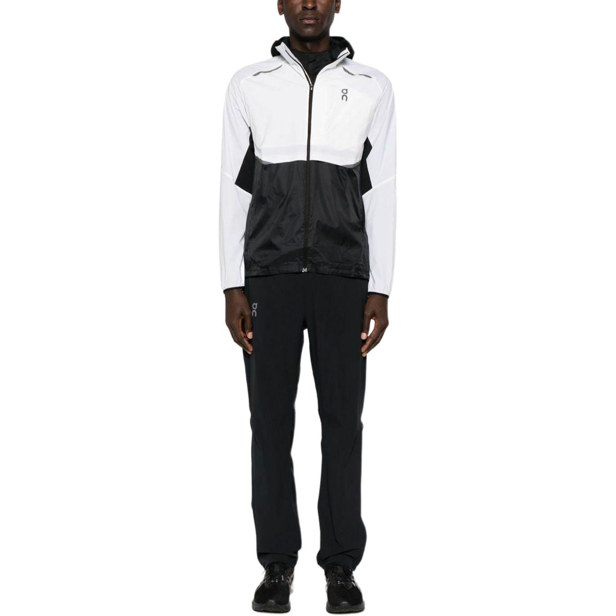 Lookbook On Weather Running Retro Jaket Kolar Tinggi Putih/Hitam. 1ME10310462