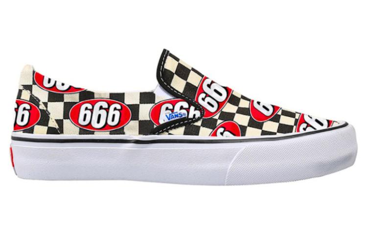 On Supreme Vans Classic Slip-On '666 Checker Red' 圖 2