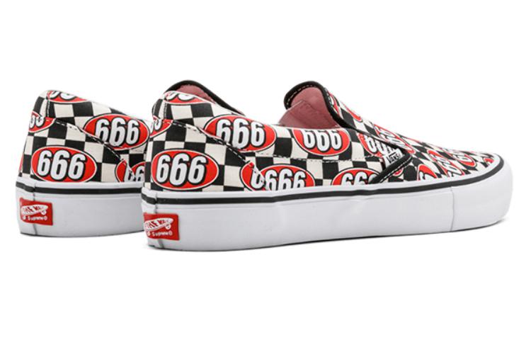 On Supreme Vans Classic Slip-On '666 Checker Red' 圖 3