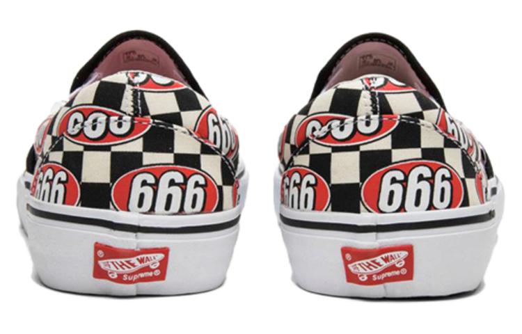 On Supreme Vans Classic Slip-On '666 Checker Red' 圖 4