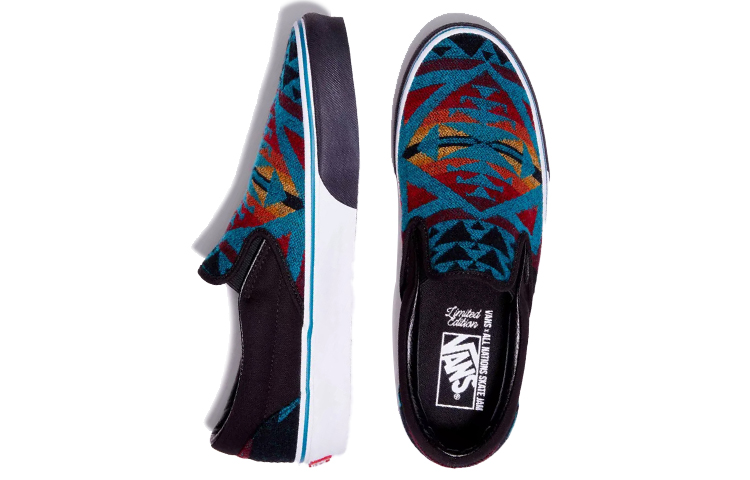 Vans All Nations Skate Jam Slip-On 'Blue Black' 圖 4