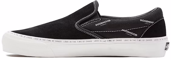 Vans Vault X GOODHOOD OG CLASSIC SLIPON LX Black VN0A45JKRJZ Vans Vault X GOODHOOD OG CLASSIC SLIPON LX Black VN0A45JKRJZ