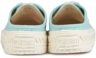 Shop MLB Play Ball 半拖 低筒 帆布鞋 男女同款 綠色