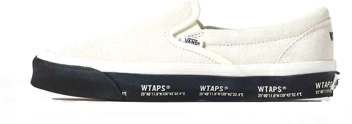 On x WTAPS x Vans OG Classic Slip-On LX 'White' VN0A45JK20F Buy On x WTAPS x Vans OG Classic Slip-On LX 'White' VN0A45JK20F