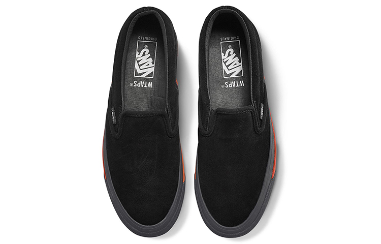 Lookbook Vans WTAPS x OG Classic Slip-On Lx 'Hitam Merah' VN0A45JK20E