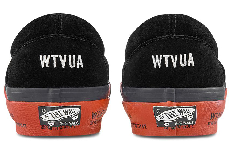 Purchase Vans WTAPS x OG Classic Slip-On Lx 'Hitam Merah' VN0A45JK20E