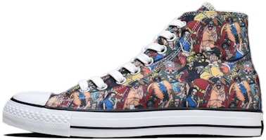 Converse One Piece x Chuck Taylor All Star 100 PT HI Canvas Shoes Multicolor 'Multi' 1CK827 Converse One Piece x Chuck Taylor All Star 100 PT HI Canvas Shoes Multicolor 'Multi' 1CK827