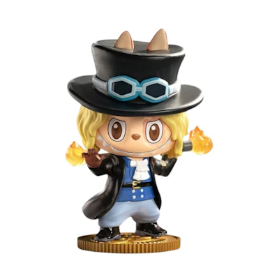 One Piece Pop Mart Labubu The Monsters Sabo Figure