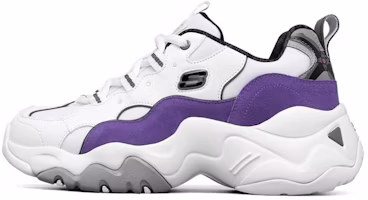 (Women) Skechers One Punch x D'lites 3.0 Low Top Running Shoes /Purple 'White' 66666342-WPR (Women) Skechers One Punch x D'lites 3.0 Low Top Running Shoes /Purple 'White' 66666342-WPR