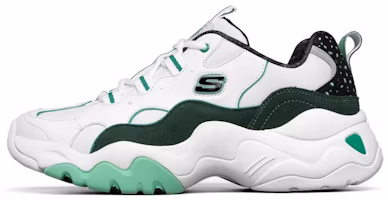 Skechers One Punch x D'lites 3.0 Low-Running Shoes /Green 'White' 666165-WTQ Skechers One Punch x D'lites 3.0 Low-Running Shoes /Green 'White' 666165-WTQ