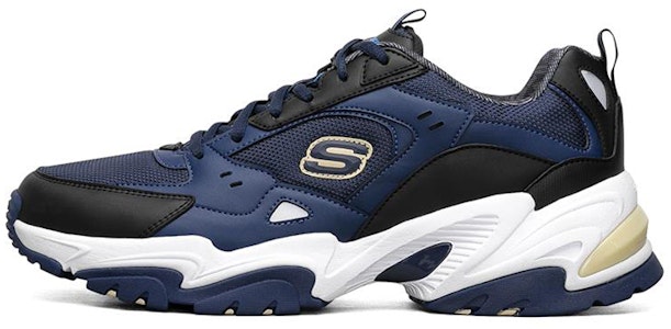 スケッチャーズ ワンパンマン スタミナV2 ローカット ランニングシューズ 青/黒 666166-NVBK Buy スケッチャーズ ワンパンマン スタミナV2 ローカット ランニングシューズ 青/黒 666166-NVBK