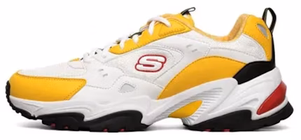 Skechers One Punch x Stamina V2 Low-Top Running Shoes White/Black/Yellow 666166-WYL Skechers One Punch x Stamina V2 Low-Top Running Shoes White/Black/Yellow 666166-WYL