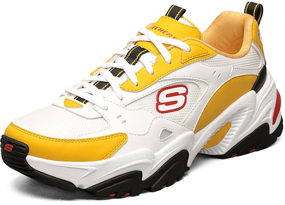 (Women) Skechers One Punch x Stamina V2 Low-Top Running Shoes /Black/Yellow 'White' 66666345-WYL Lookbook (Women) Skechers One Punch x Stamina V2 Low-Top Running Shoes /Black/Yellow 'White' 66666345-WYL