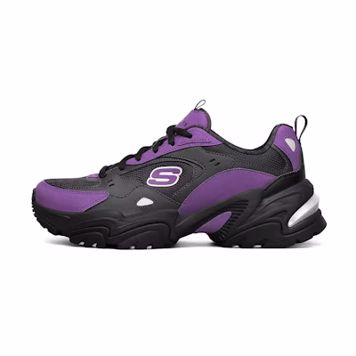 (W) Skechers One Punch Stamina V2 Low-Top Running Shoes /Purple 'Black'