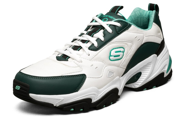 Skechers One Punch Stamina V2 Low-Top Running Shoes /Green 'White' 圖 3