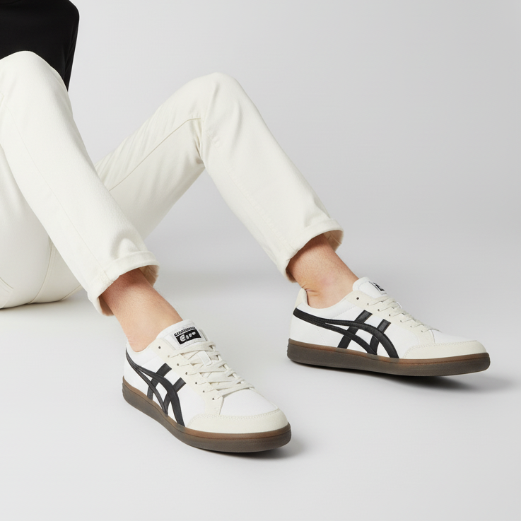 Order オニツカタイガー ADVANTI クリームホワイト/ブラック 1183B799-101