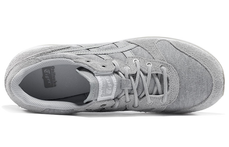 Lookbook 鬼塚虎 Alvarado 低幫休閒跑步鞋 男女同款 灰色