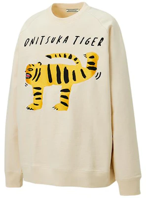 Sudadera Beige Unisex Onitsuka Tiger Animal Print Casual Cuello Redondo. 2183A996-750 Shop Sudadera Beige Unisex Onitsuka Tiger Animal Print Casual Cuello Redondo. 2183A996-750