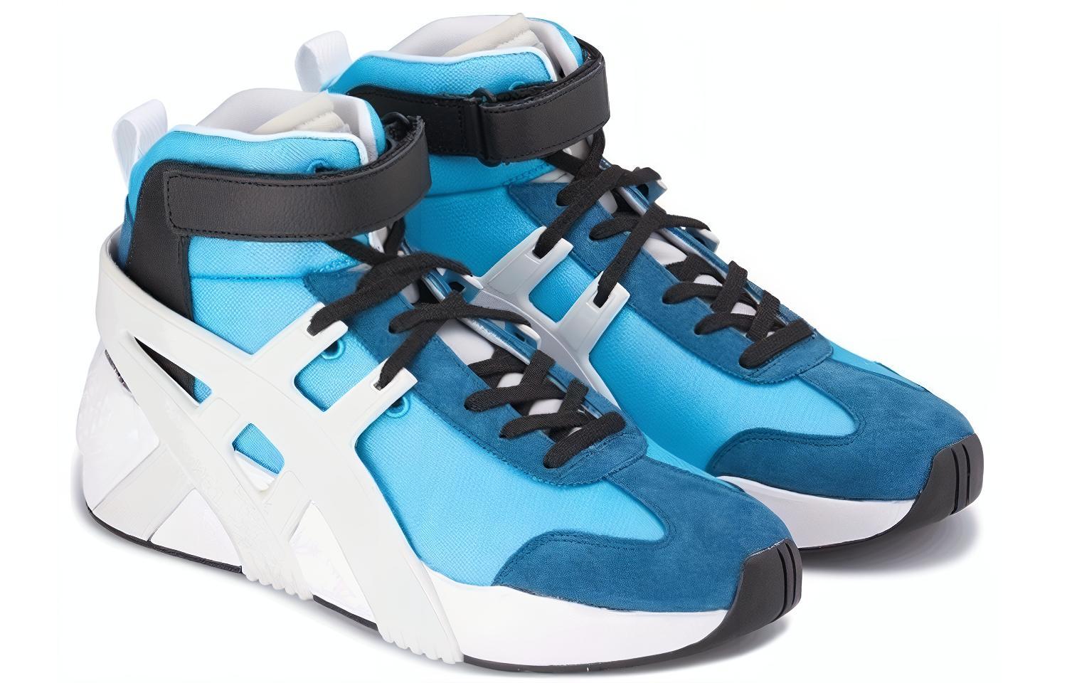 Order Onitsuka Tiger Sepatu Logo Besar 'High-Top Putih Biru' 183A909-400