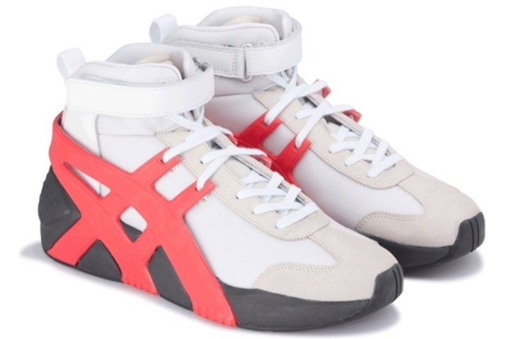 Lookbook Onitsuka Tiger Big Logo Trainer Mid 'White Red Black' 1183A909-200