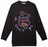 Onitsuka Tiger Black Cartoon Print Crewneck Long Sleeve Sweatshirt 2181A747-001 Onitsuka Tiger Black Cartoon Print Crewneck Long Sleeve Sweatshirt 2181A747-001