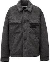 Onitsuka Tiger Black Casual Utility Jacket Long Sleeve Loose Fit 2181A726-001 Onitsuka Tiger Black Casual Utility Jacket Long Sleeve Loose Fit 2181A726-001