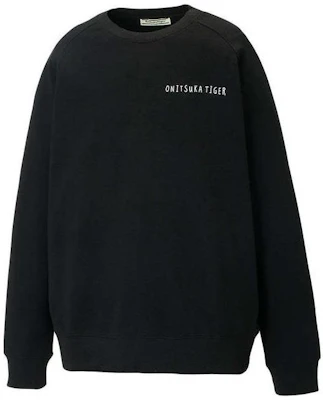 Sudadera Onitsuka Tiger Negra de Manga Larga con Bordado 2183B182-001 Order Sudadera Onitsuka Tiger Negra de Manga Larga con Bordado 2183B182-001