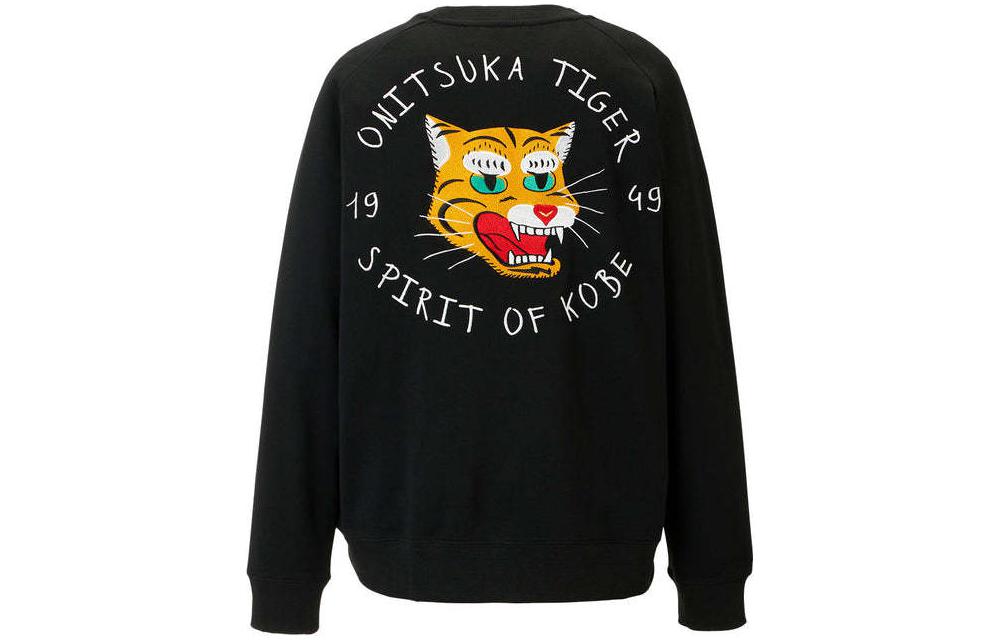 Lookbook Sudadera Onitsuka Tiger Negra de Manga Larga con Bordado 2183B182-001