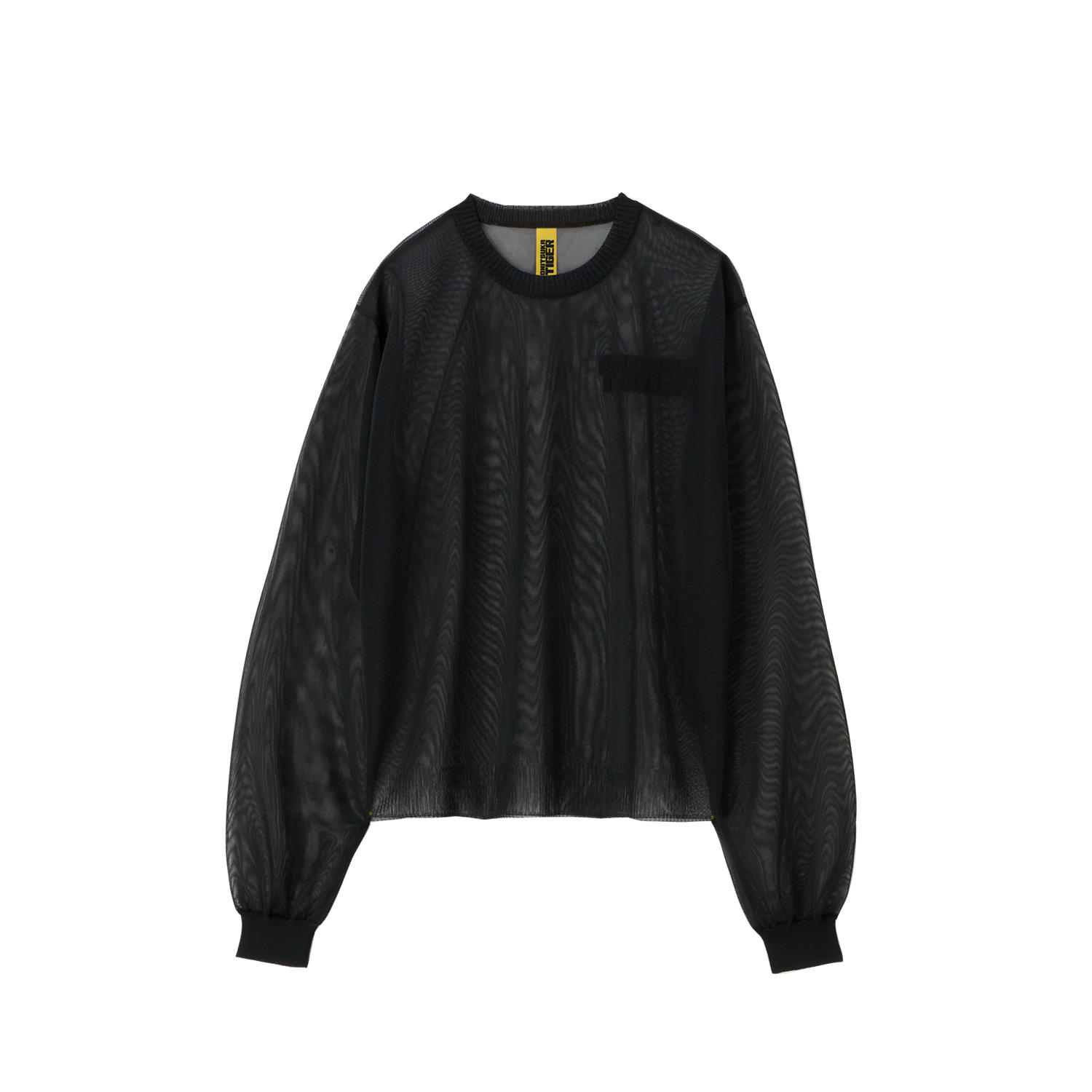 Onitsuka Tiger Black Crewneck Pullover Long Sleeve Sweatshirt 2181A889-001