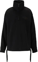 Onitsuka Tiger Black Half-Zip Sweatshirt - Comfortable Solid Color Pullover 2181A818-001 Onitsuka Tiger Black Half-Zip Sweatshirt - Comfortable Solid Color Pullover 2181A818-001